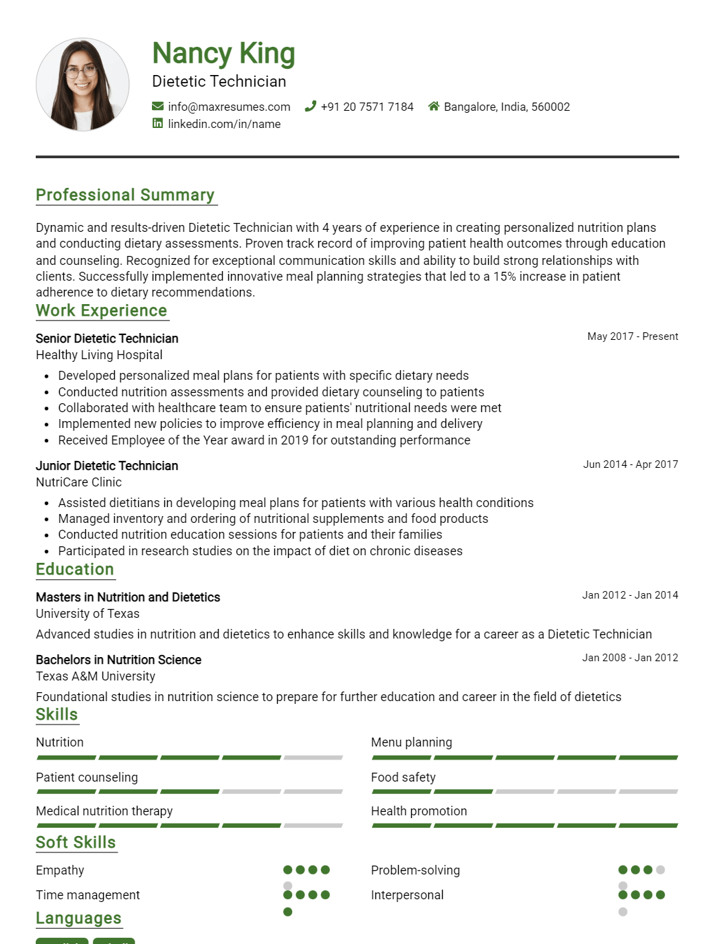 dietetic-technician-resume-sample