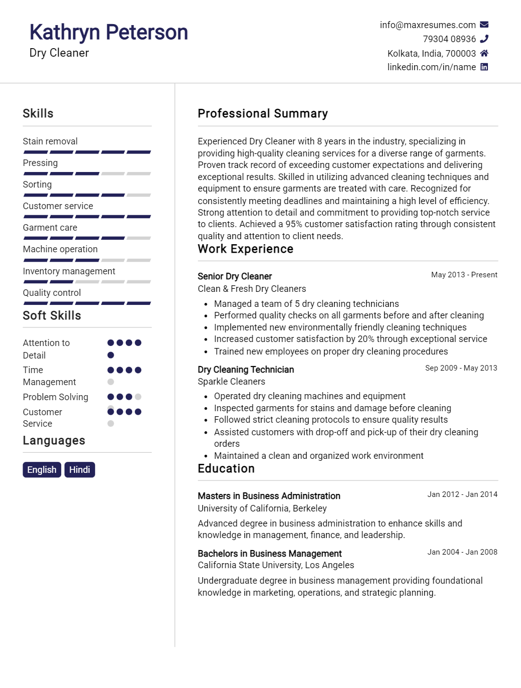 dry-cleaner-resume-sample