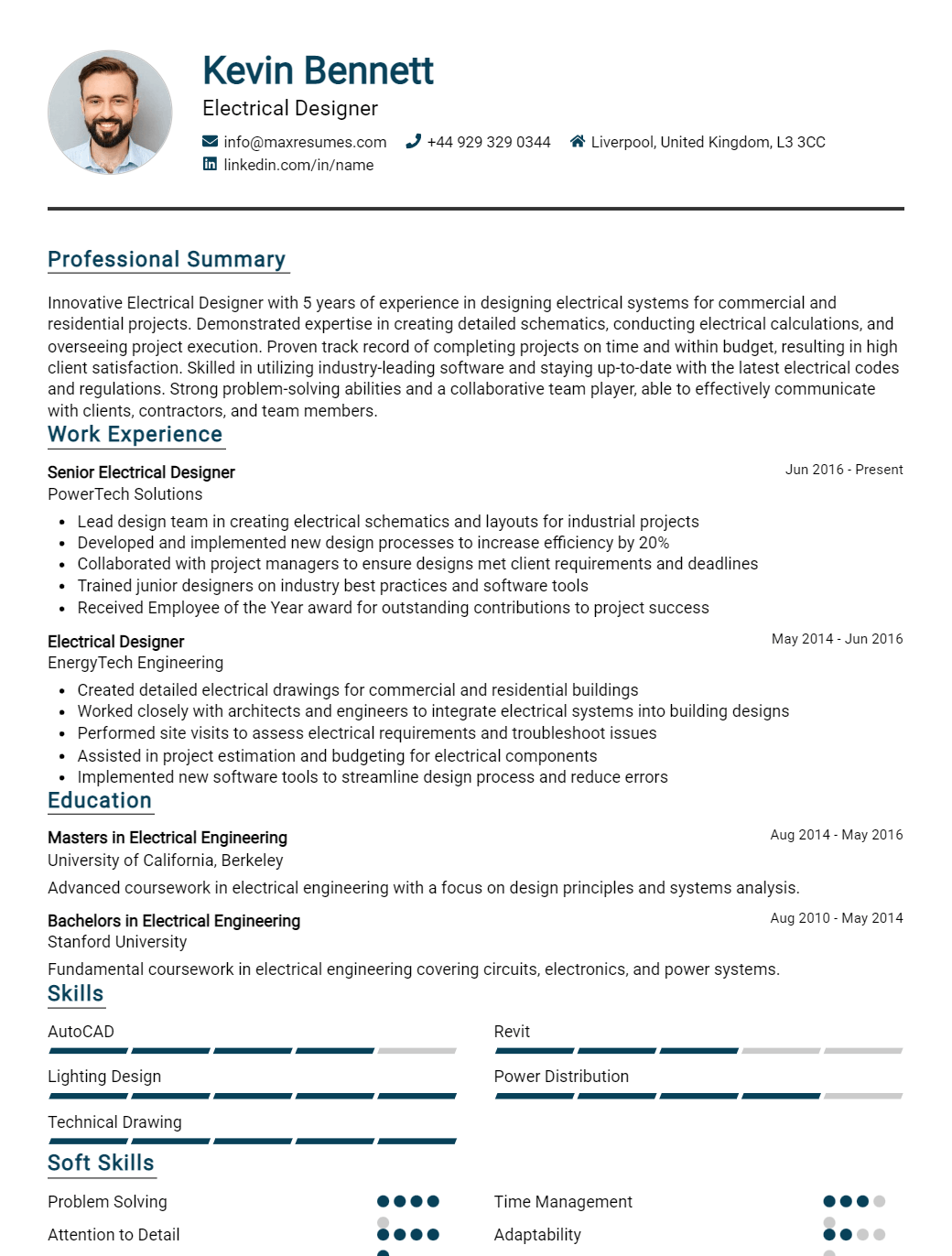 electrical-designer-resume-sample