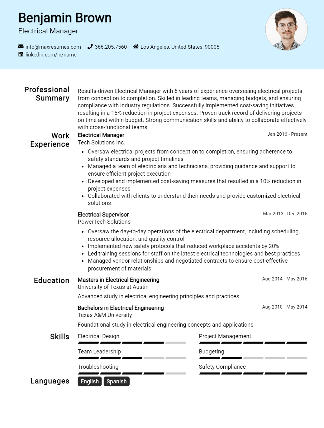 manager-resume-sample
