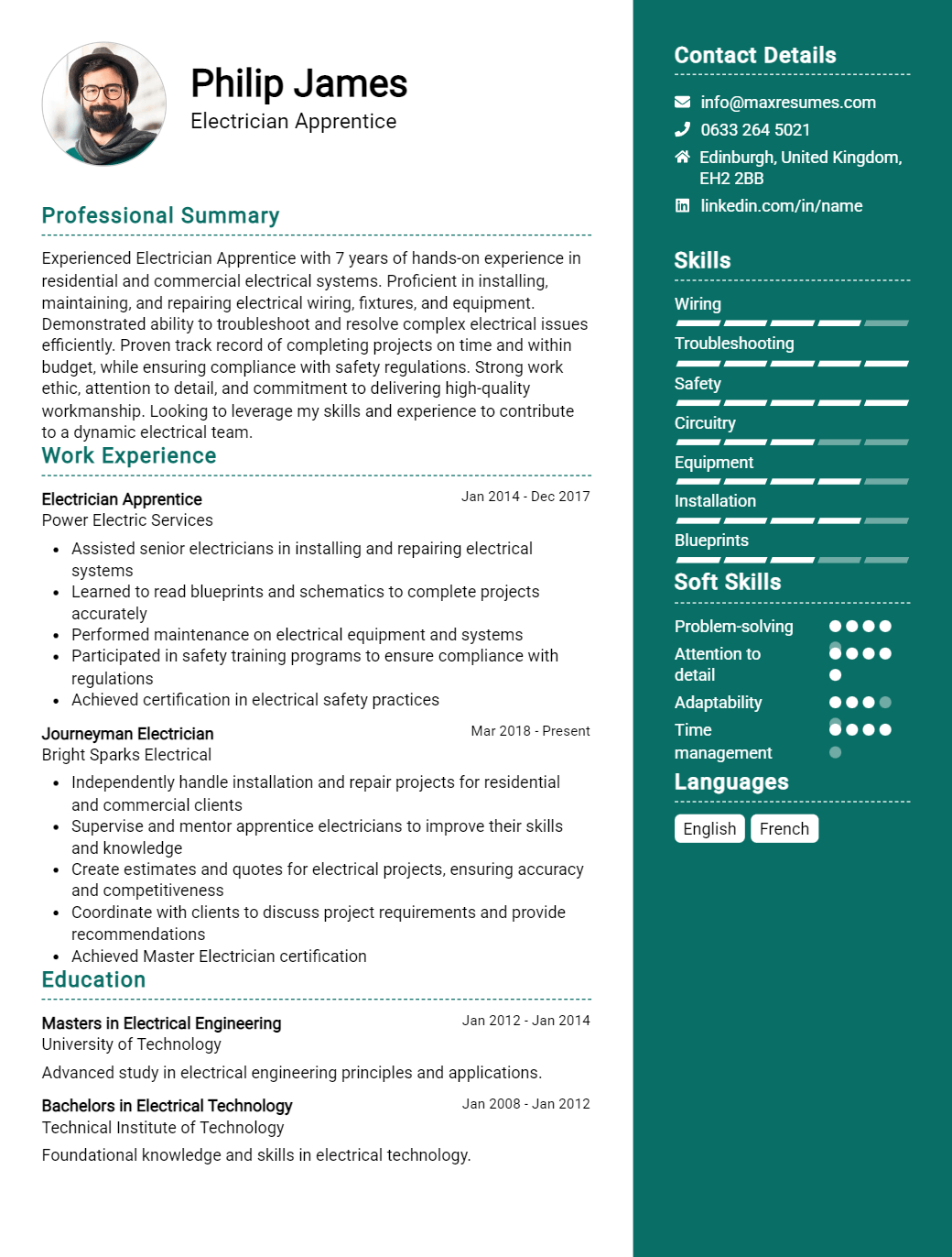electrician-apprentice-resume-sample