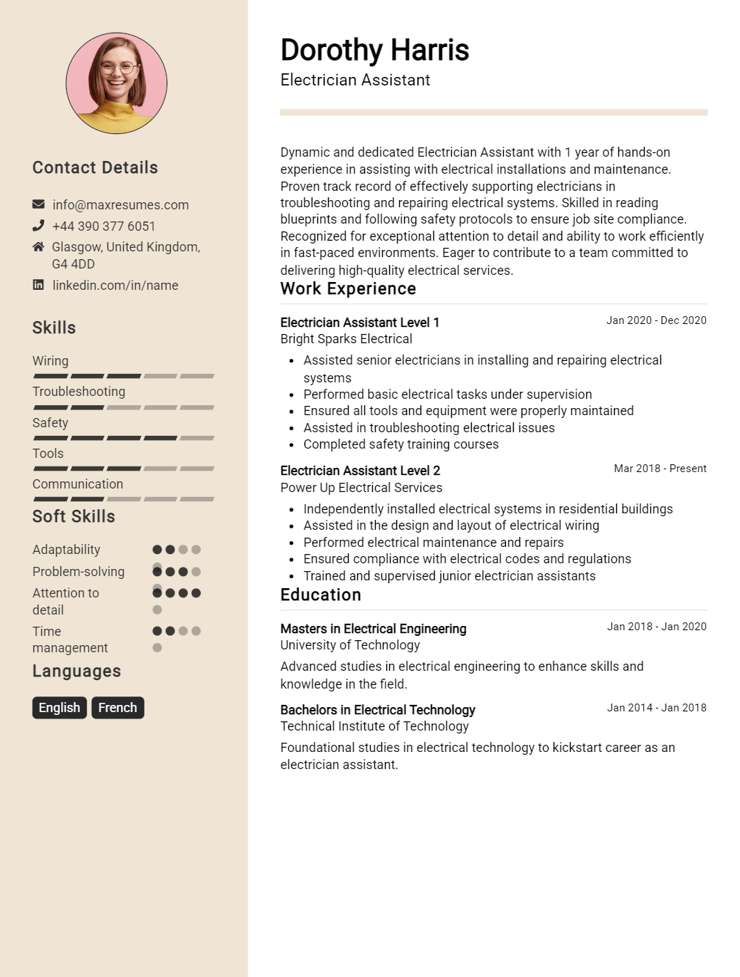 electrician-assistant-resume-sample
