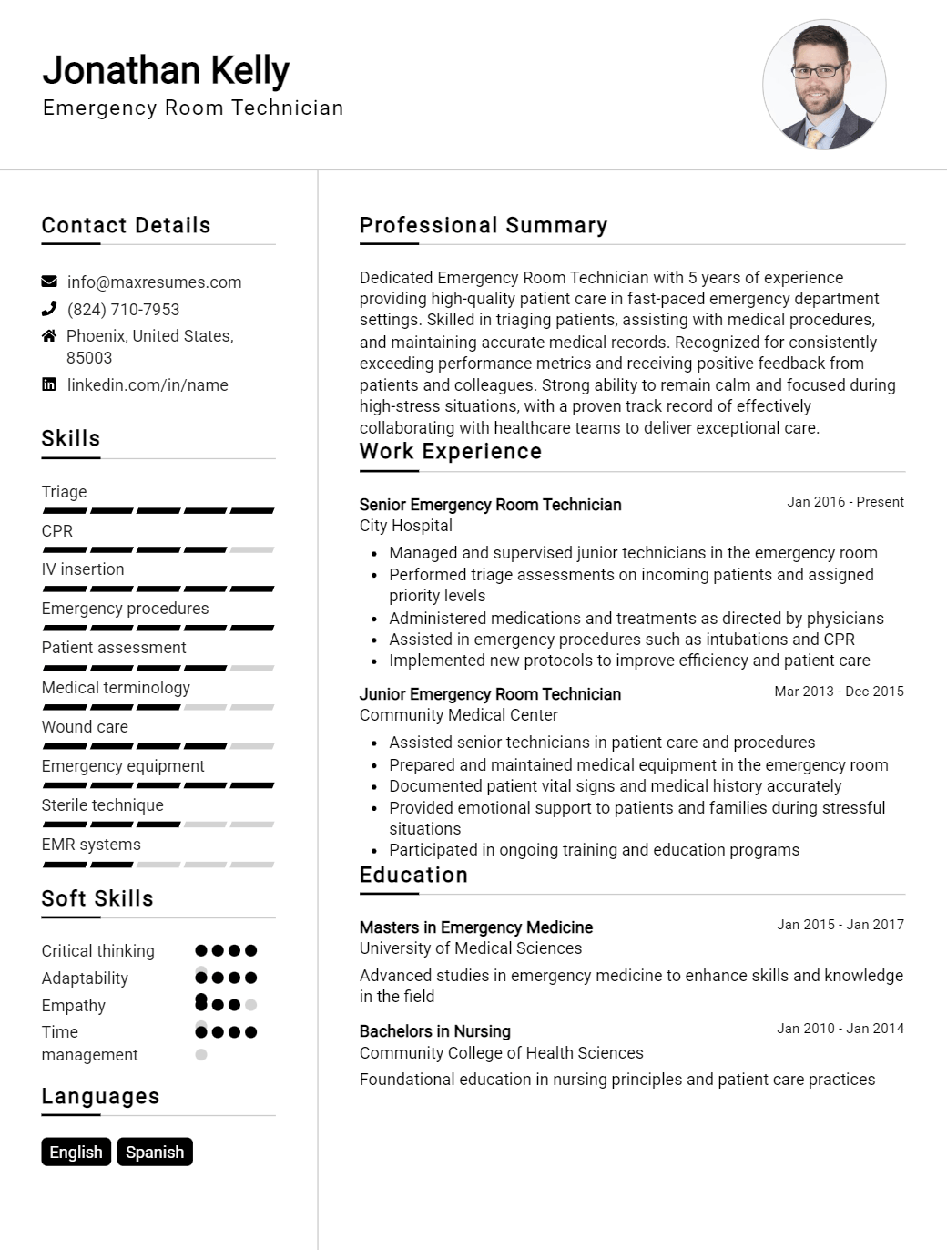 emergency-room-technician-resume-sample