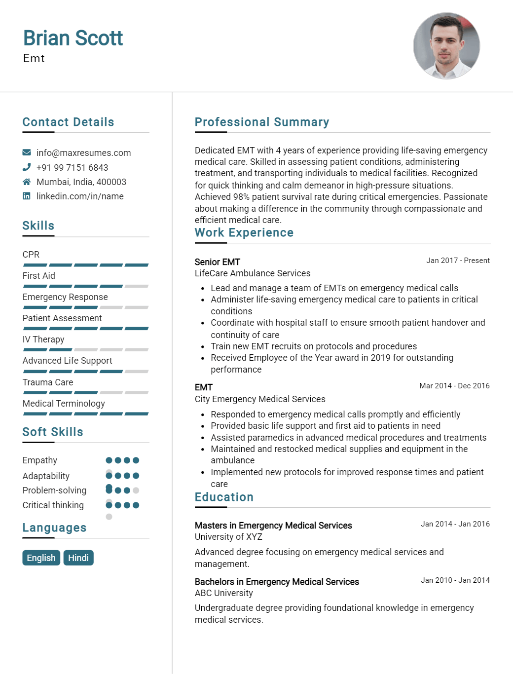 emt-resume-sample