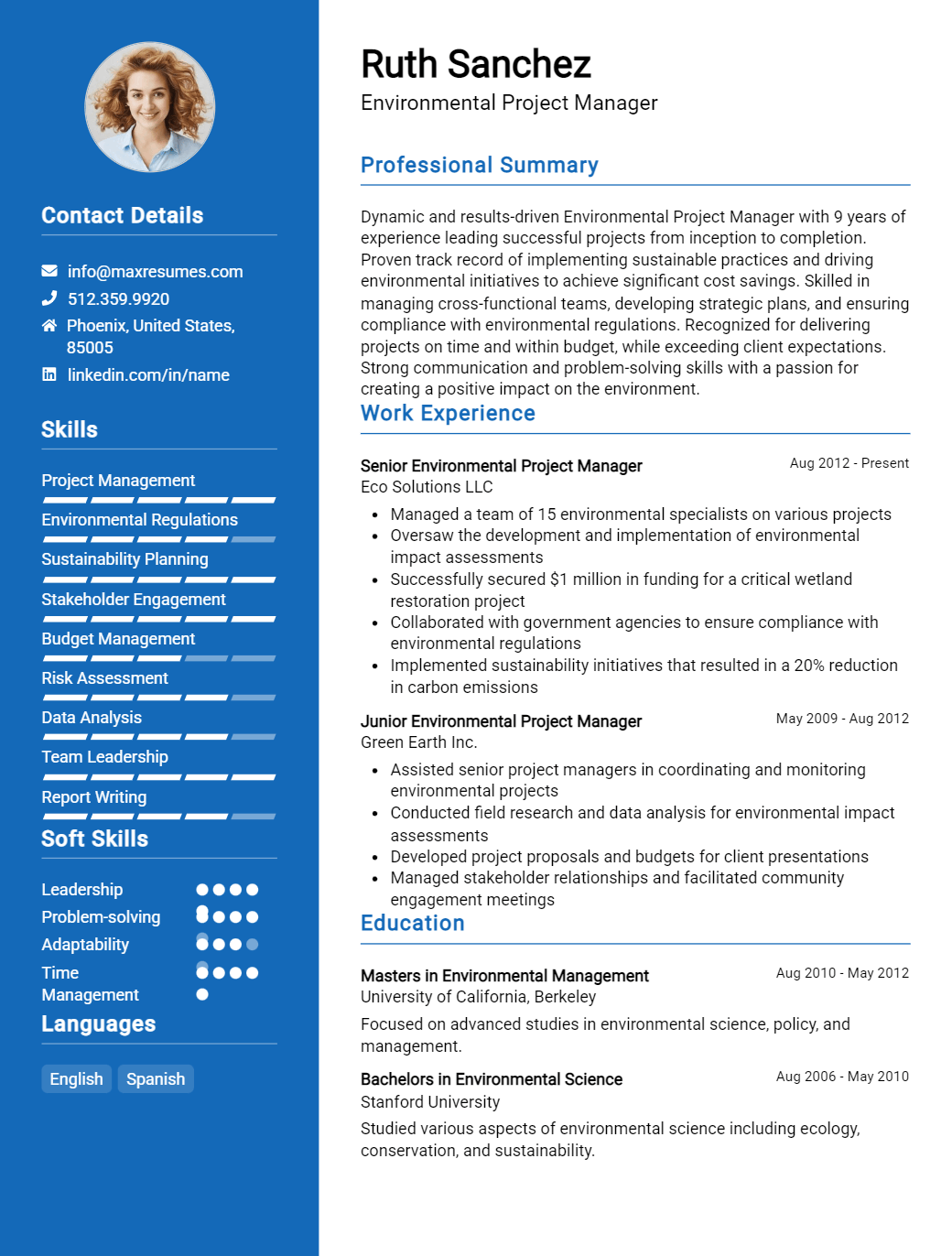 project-manager-resume-sample