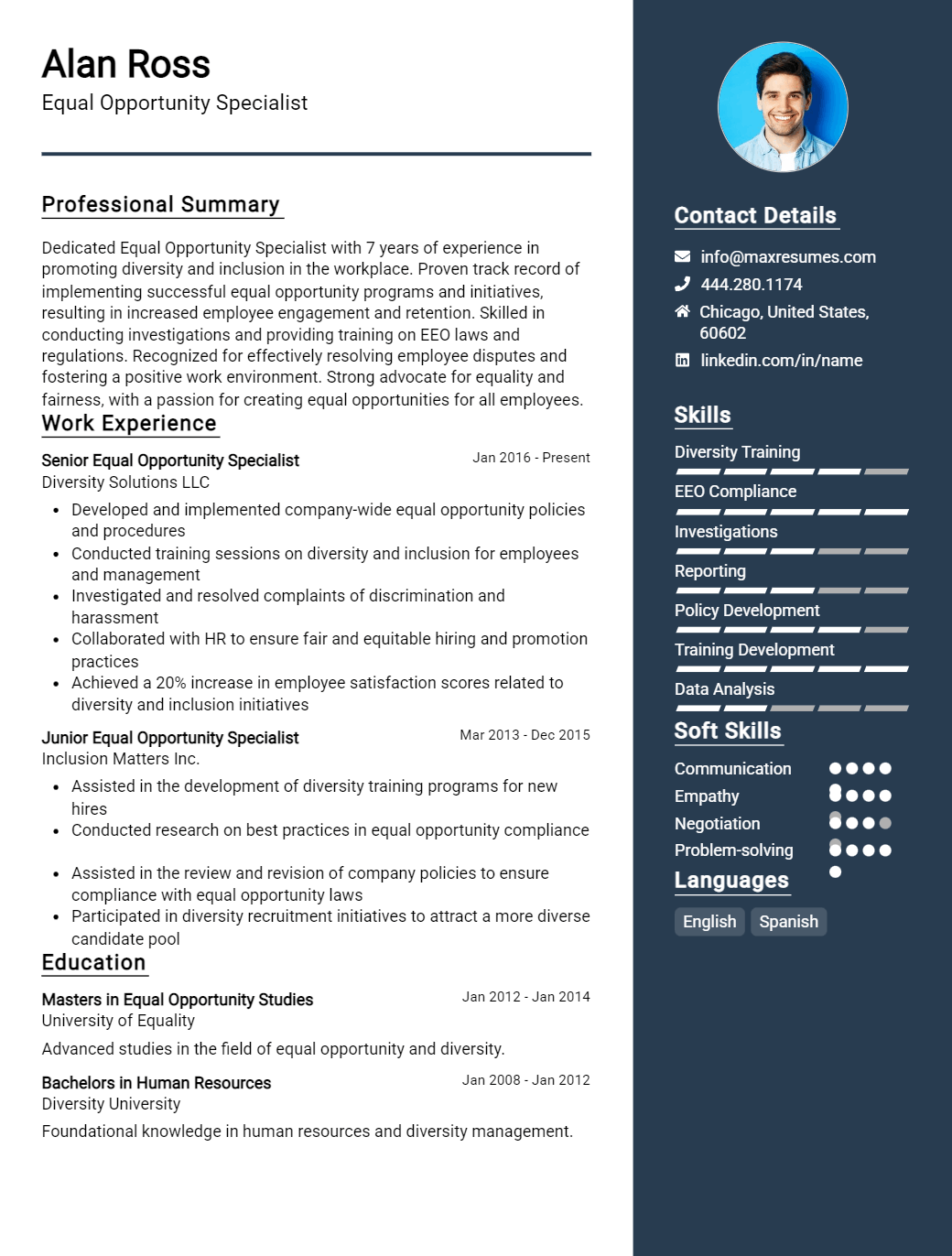 equal-opportunity-specialist-resume-sample