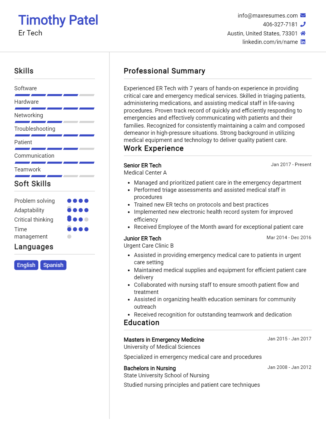er-tech-resume-sample