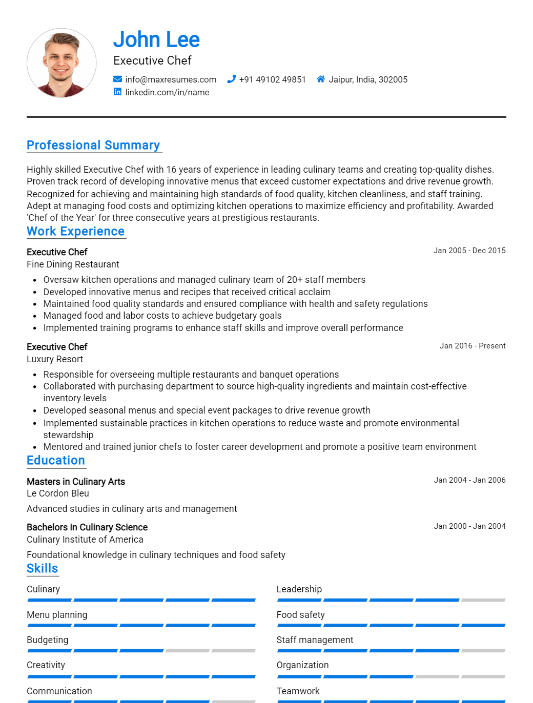 executive-chef-resume-sample