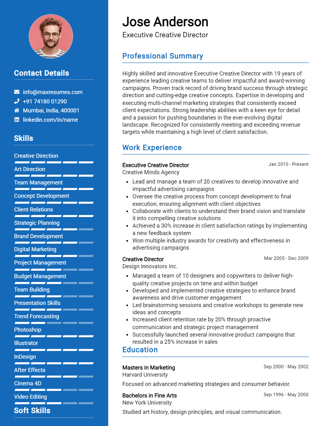 executive-creative-director-resume-sample