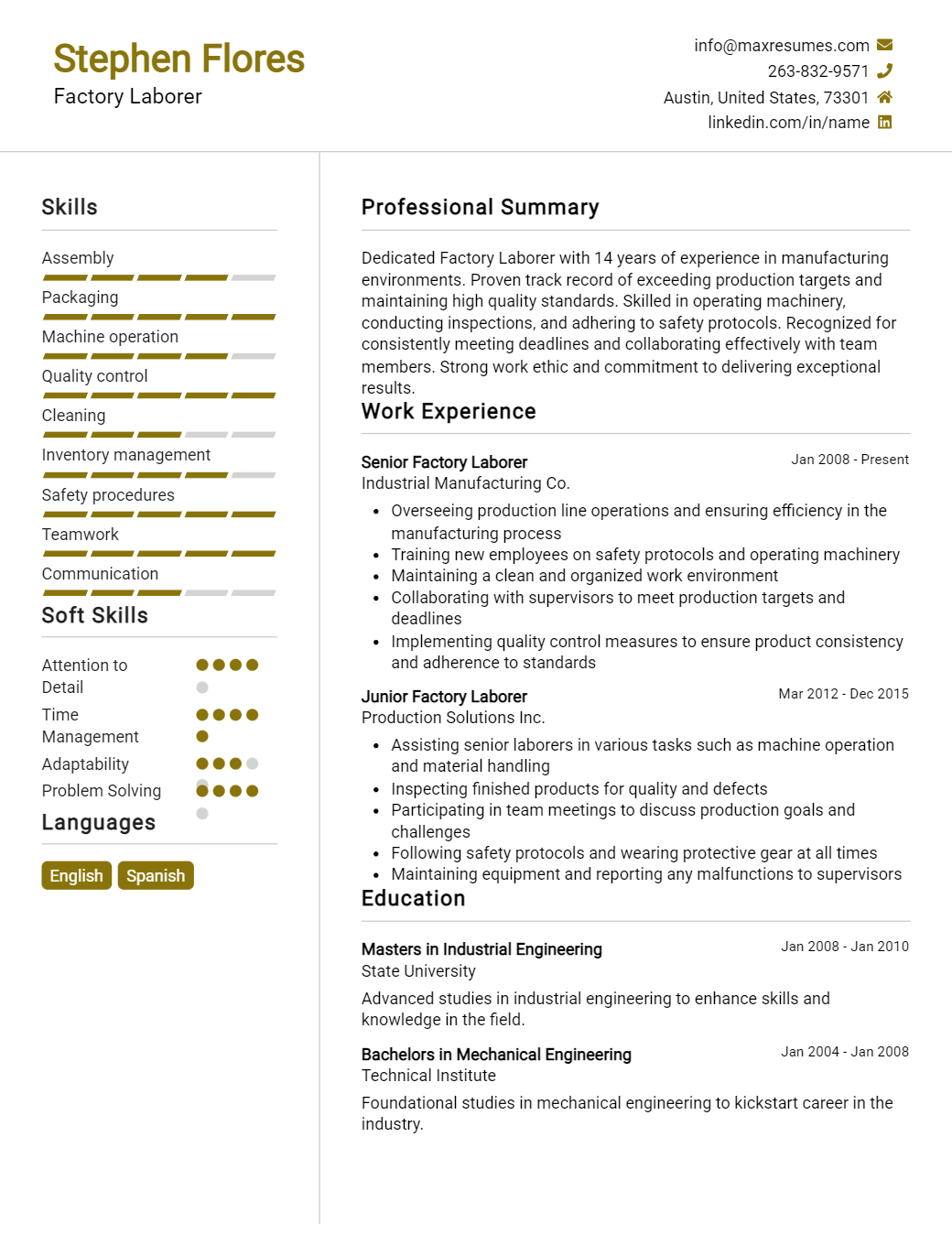 factory-laborer-resume-sample