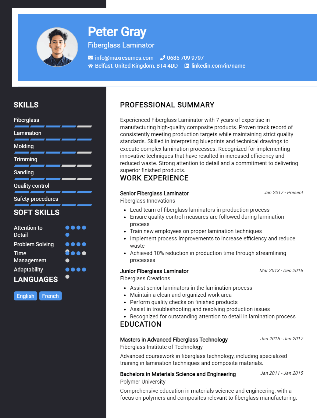fiberglass-laminator-resume-sample