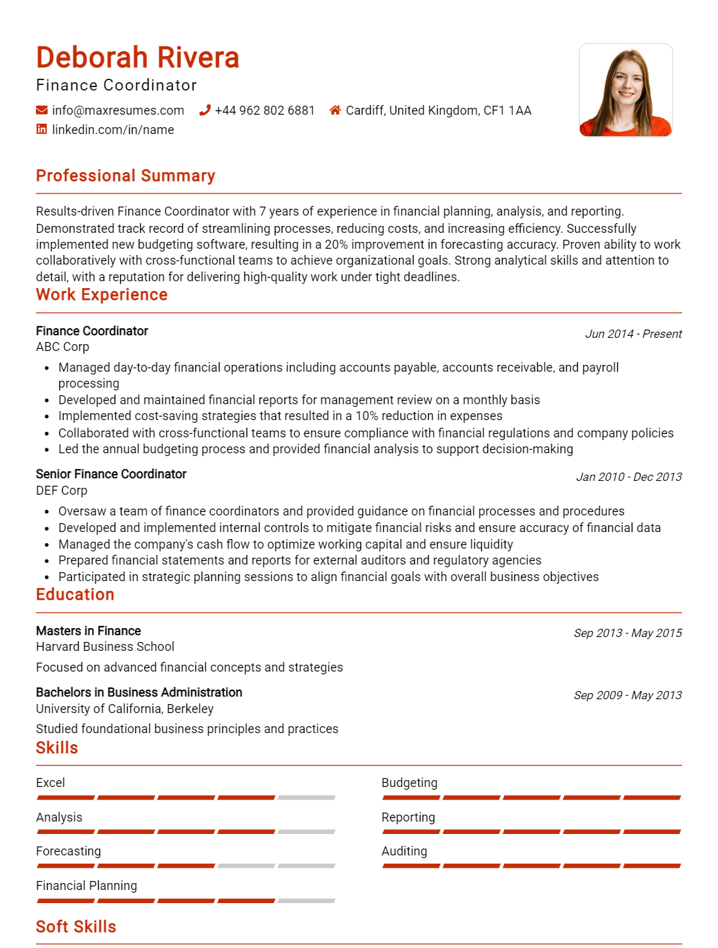 coordinator-resume-sample