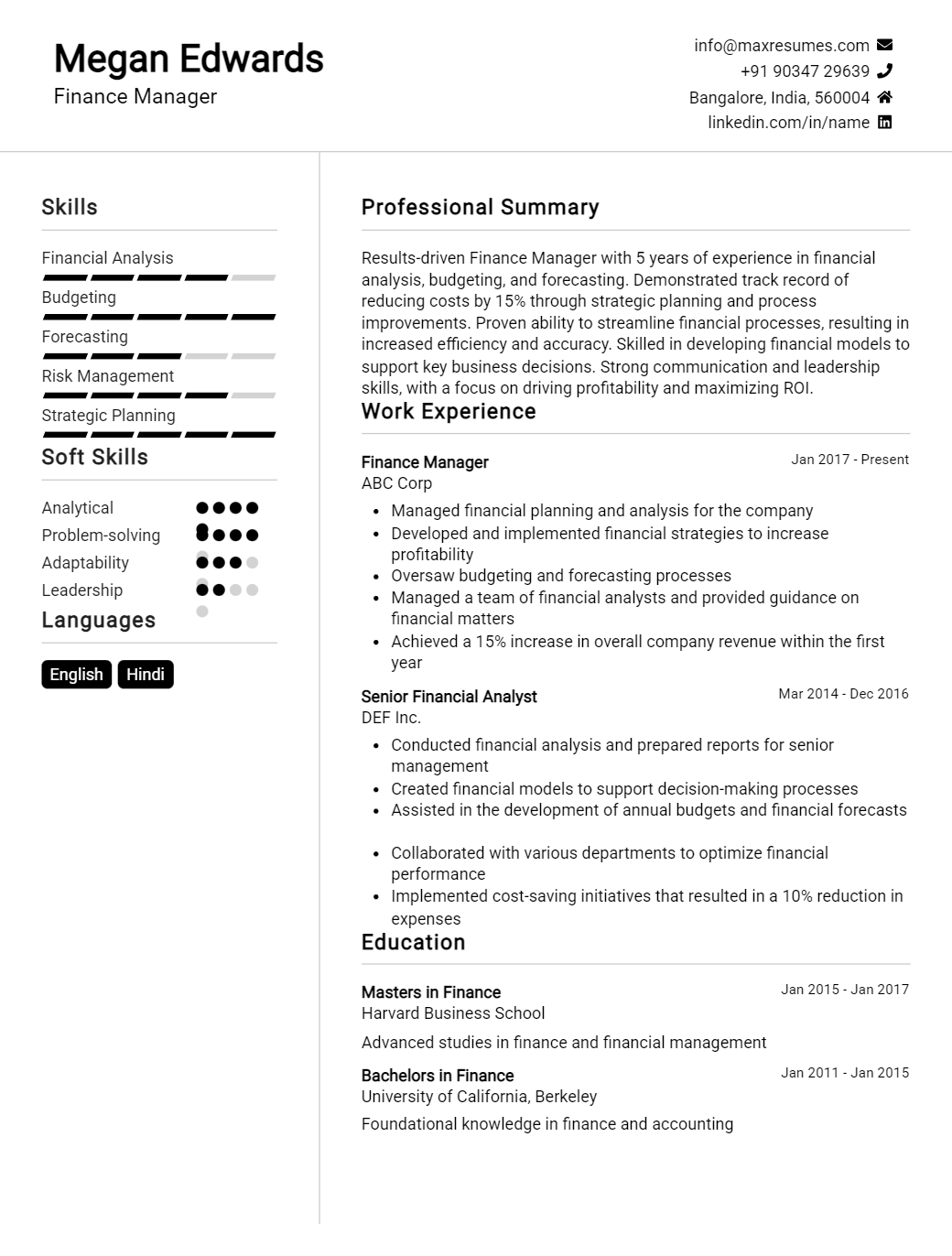 manager-resume-sample