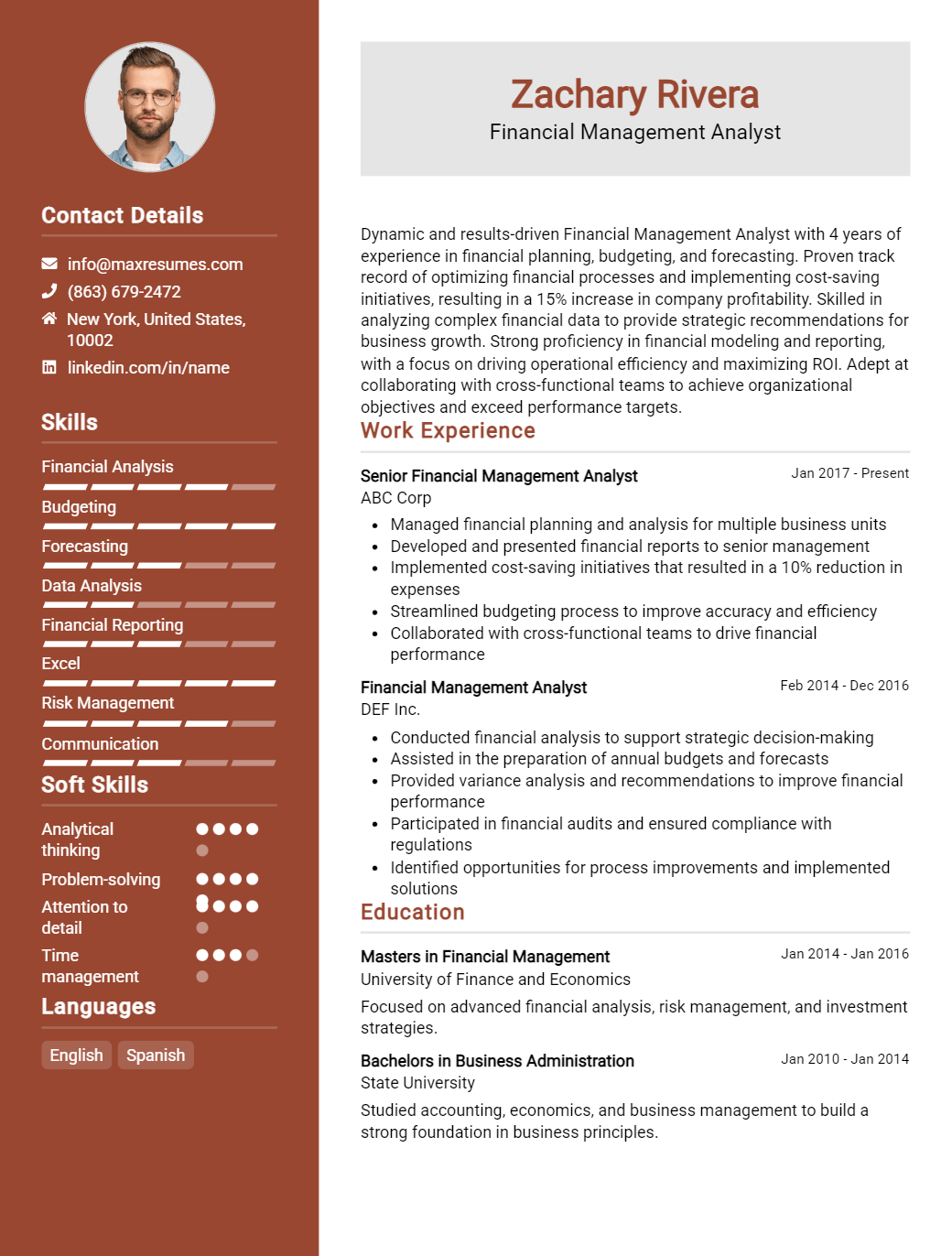 financial-management-analyst-resume-sample