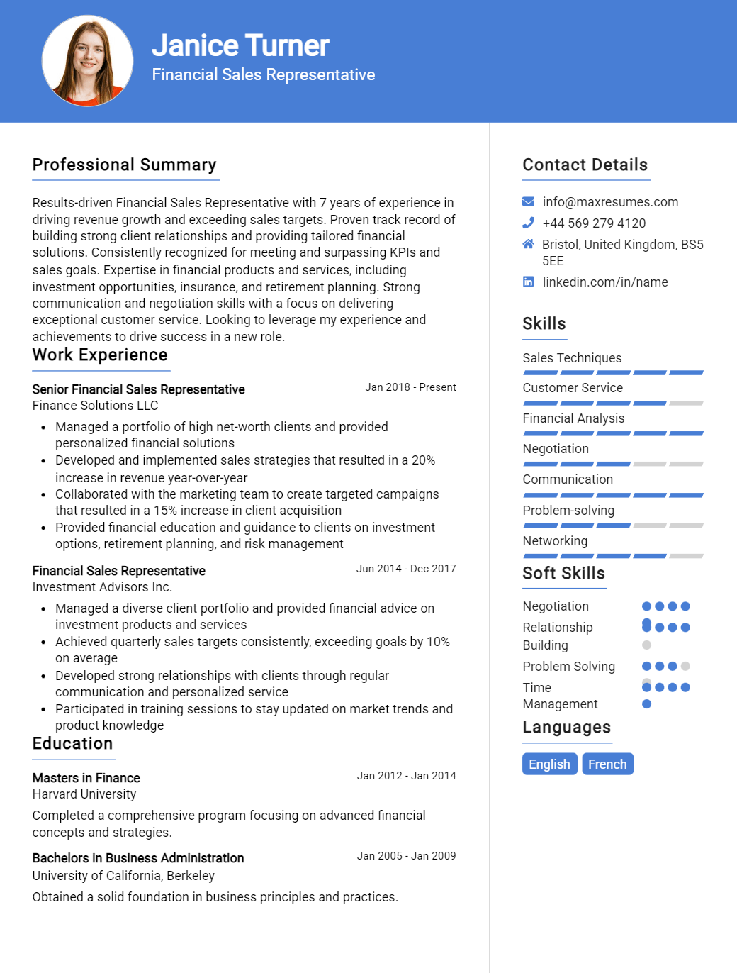 financial-sales-representative-resume-sample
