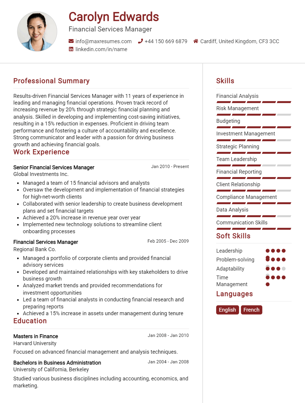 financial-services-manager-resume-sample