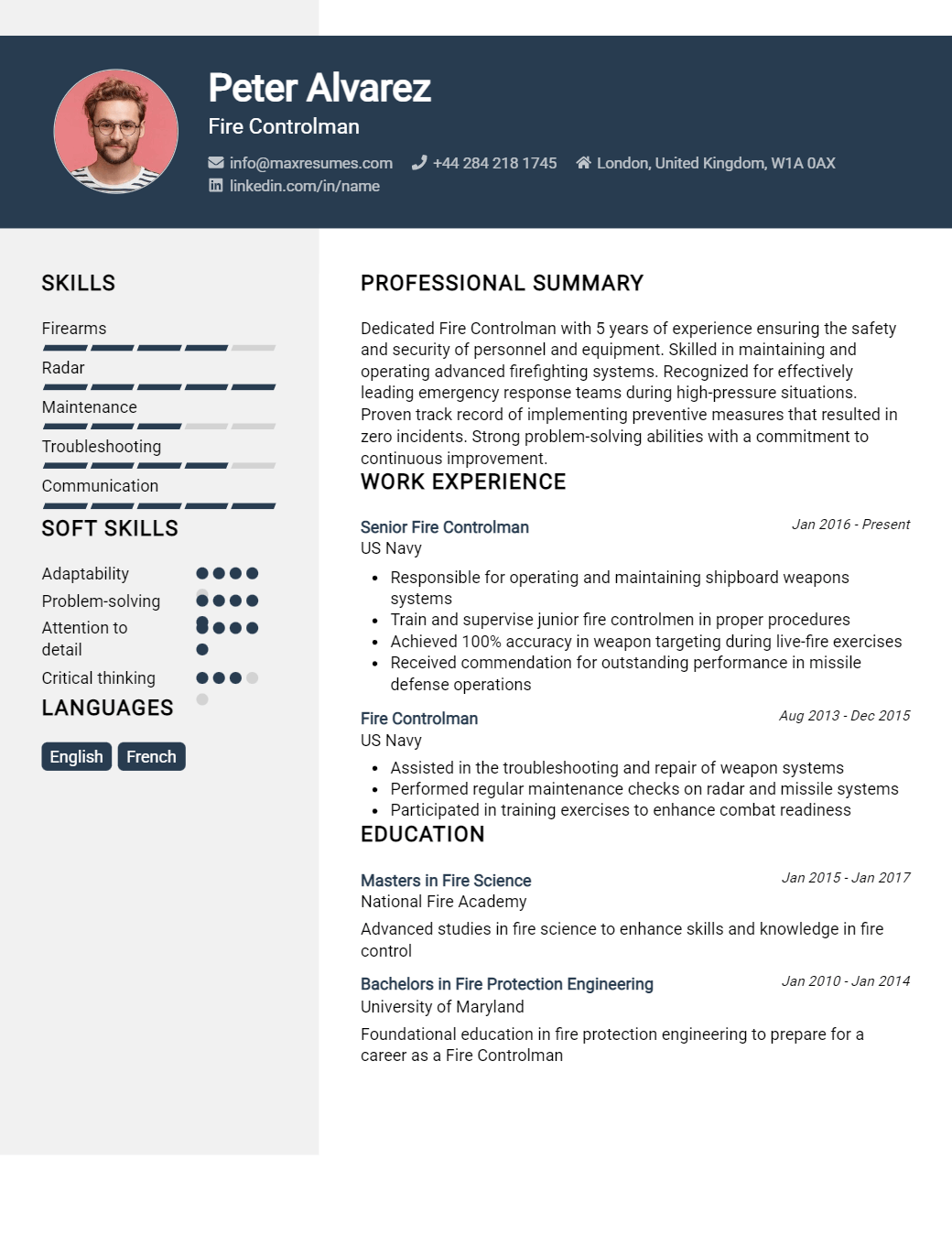 fire-controlman-resume-sample