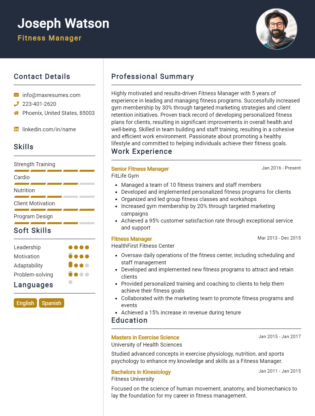 fitness-manager-resume-sample