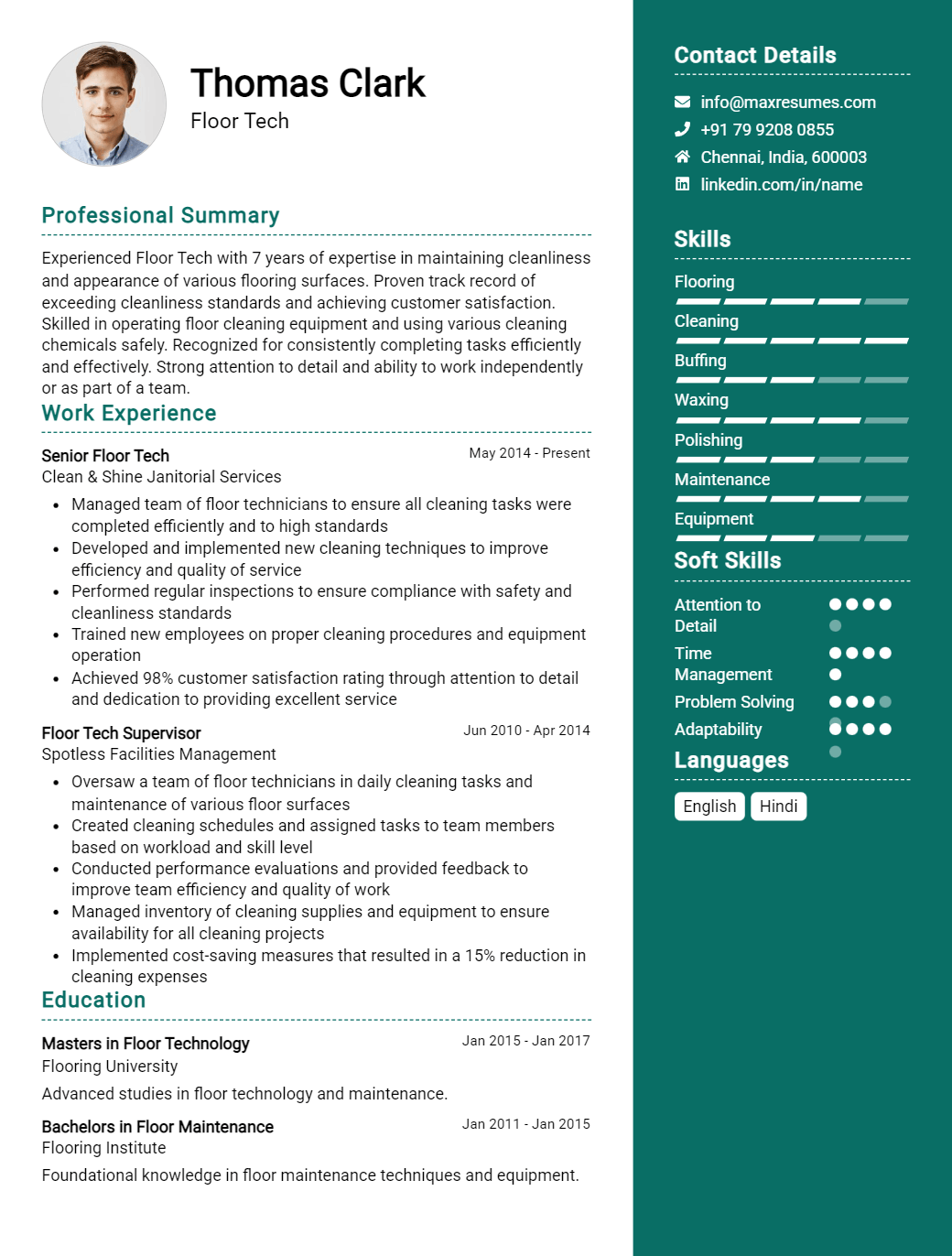 floor-tech-resume-sample