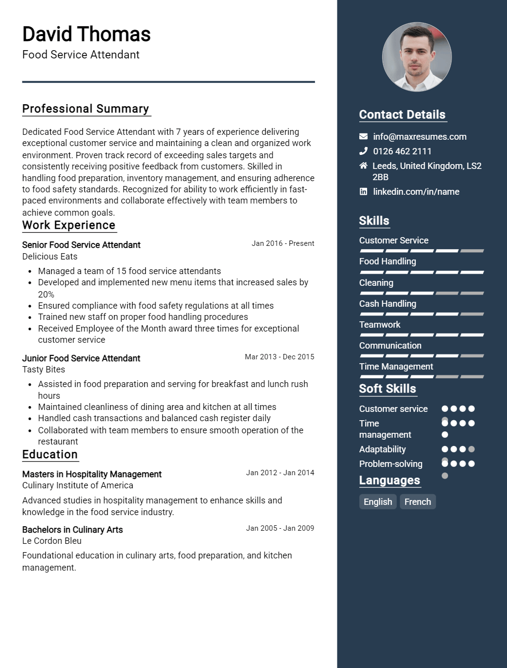 attendant-resume-sample