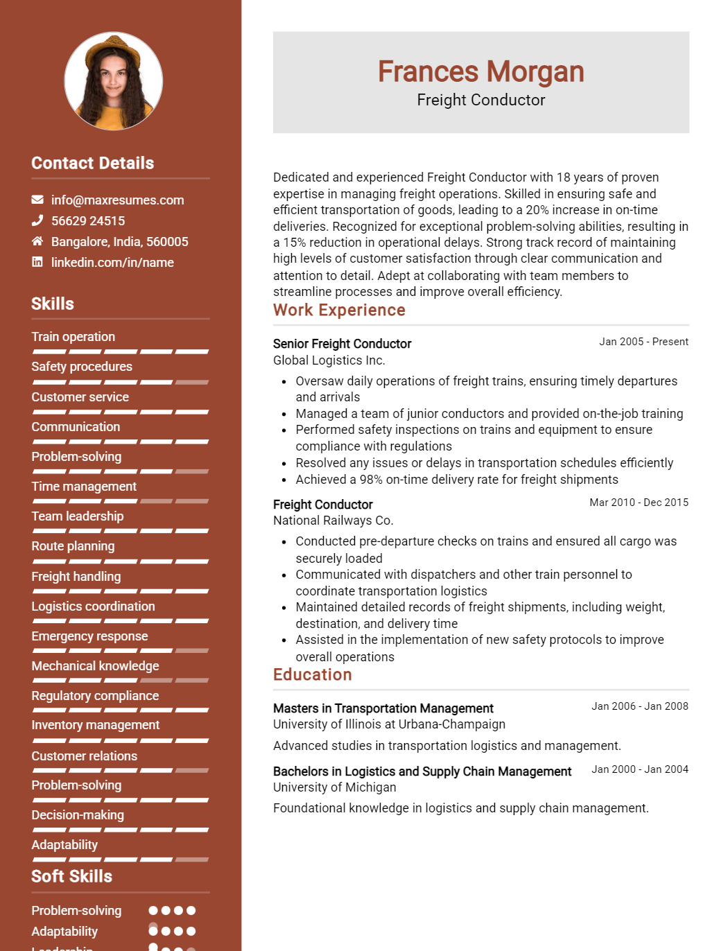 freight-conductor-resume-sample