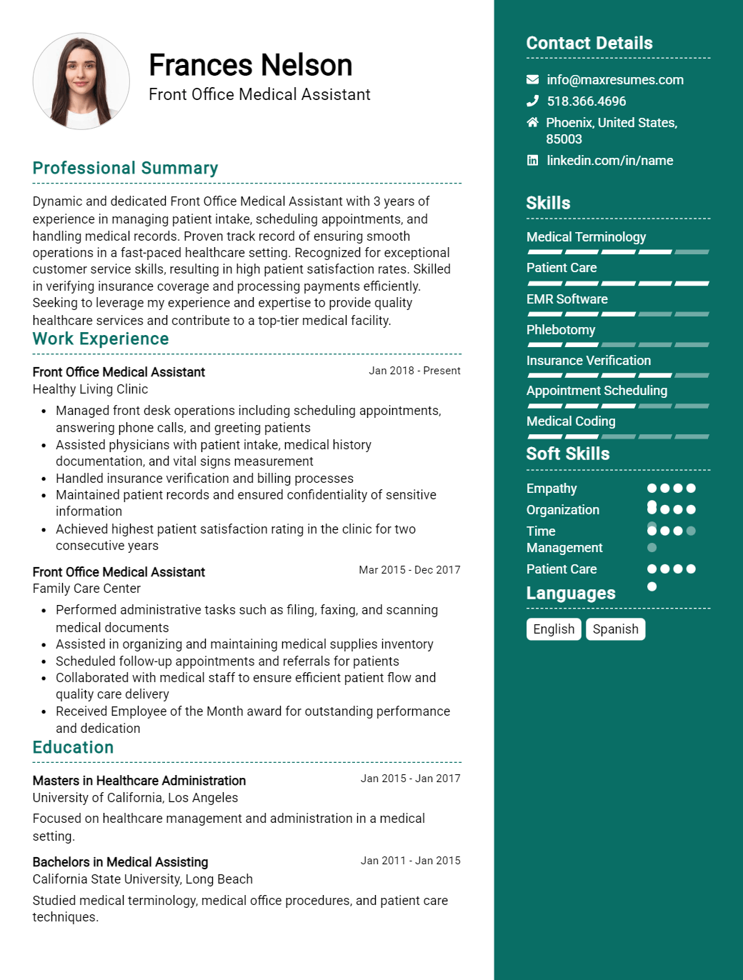 front-office-medical-assistant-resume-sample