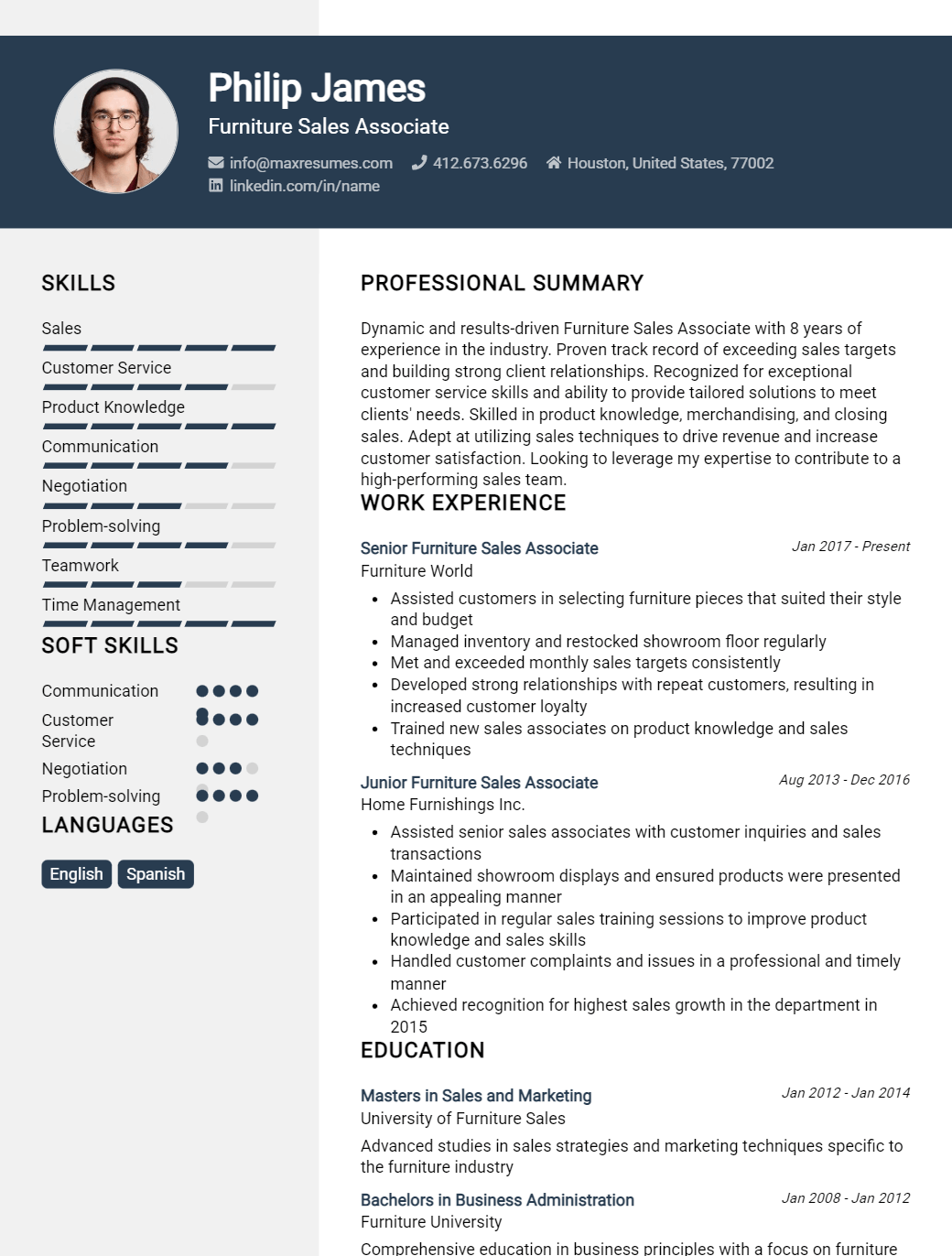 furniture-sales-associate-resume-sample