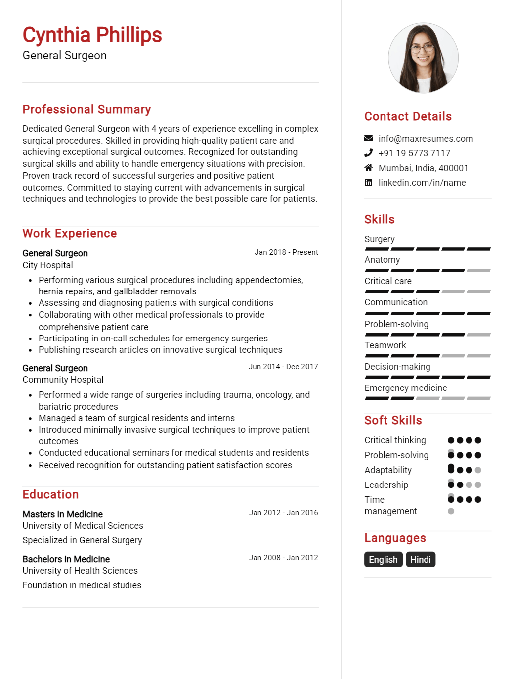 general-surgeon-resume-sample