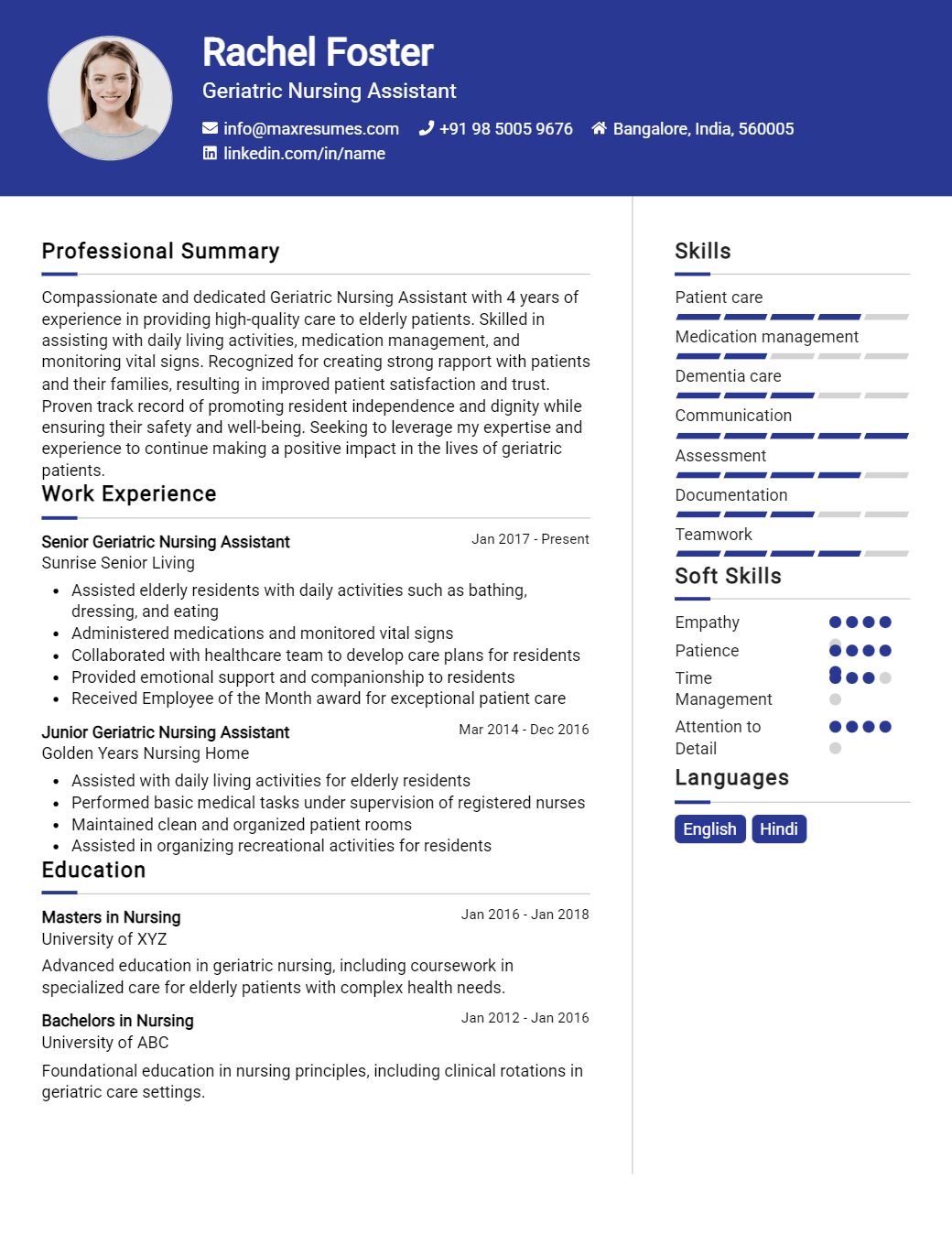 geriatric-nursing-assistant-resume-sample