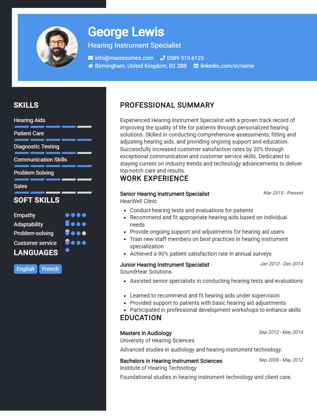 hearing-instrument-specialist-resume-sample