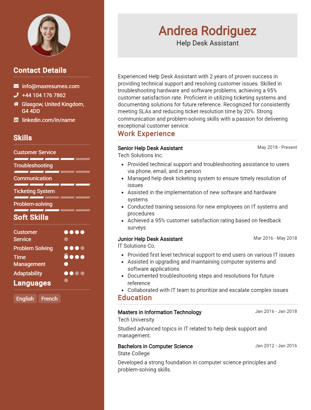 help-desk-assistant-resume-sample