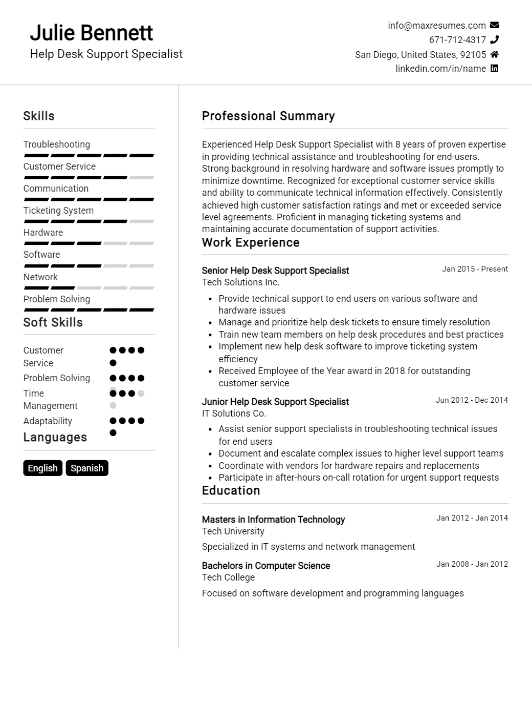 help-desk-support-specialist-resume-sample