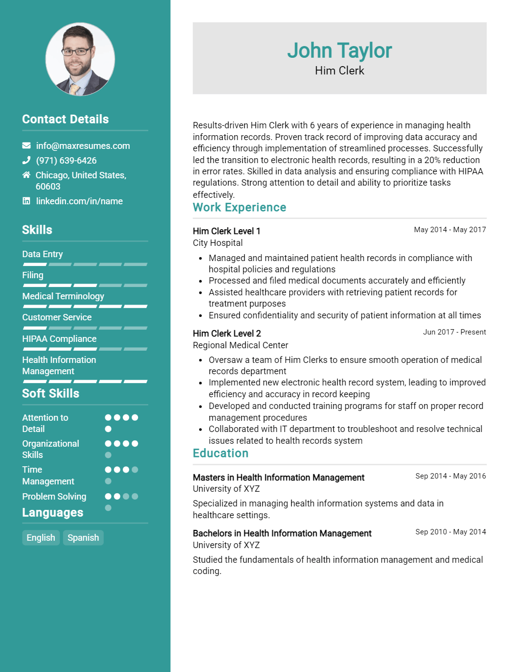 him-clerk-resume-sample