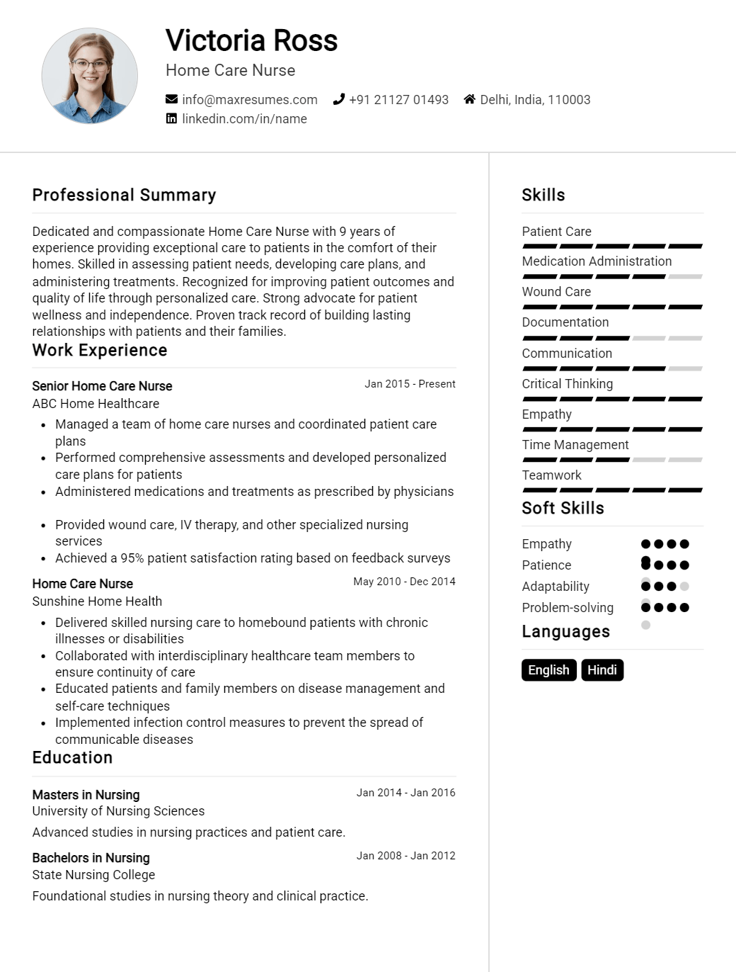 home-care-nurse-resume-sample