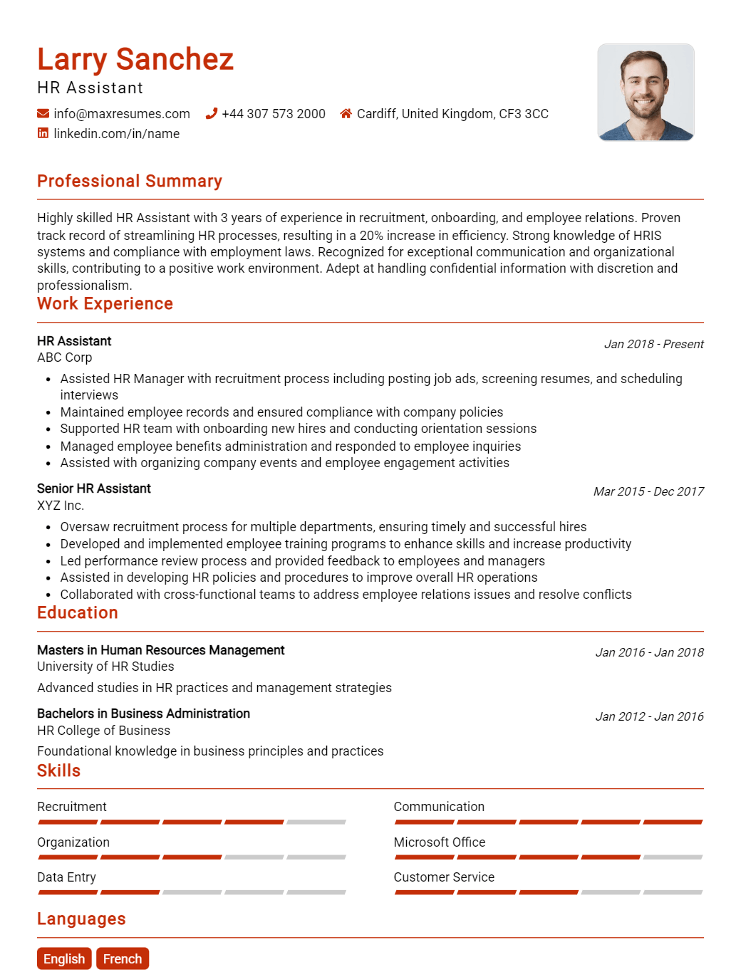 assistant-resume-sample