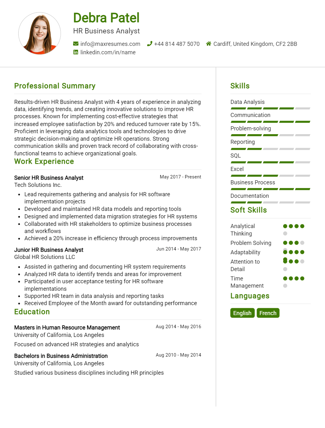 business-analyst-resume-sample