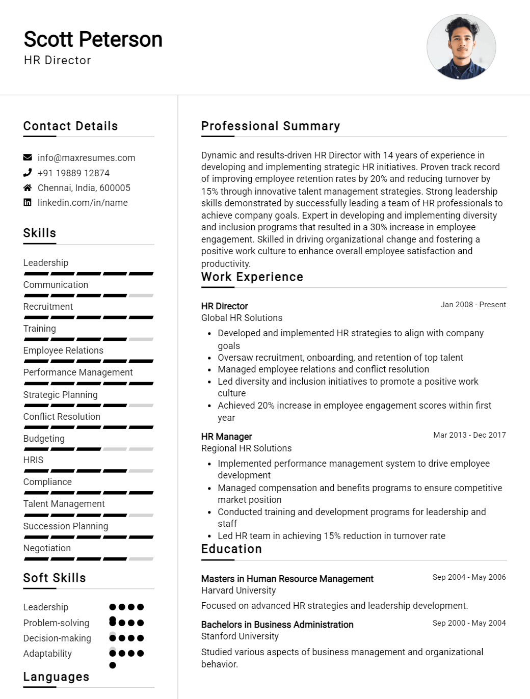 director-resume-sample
