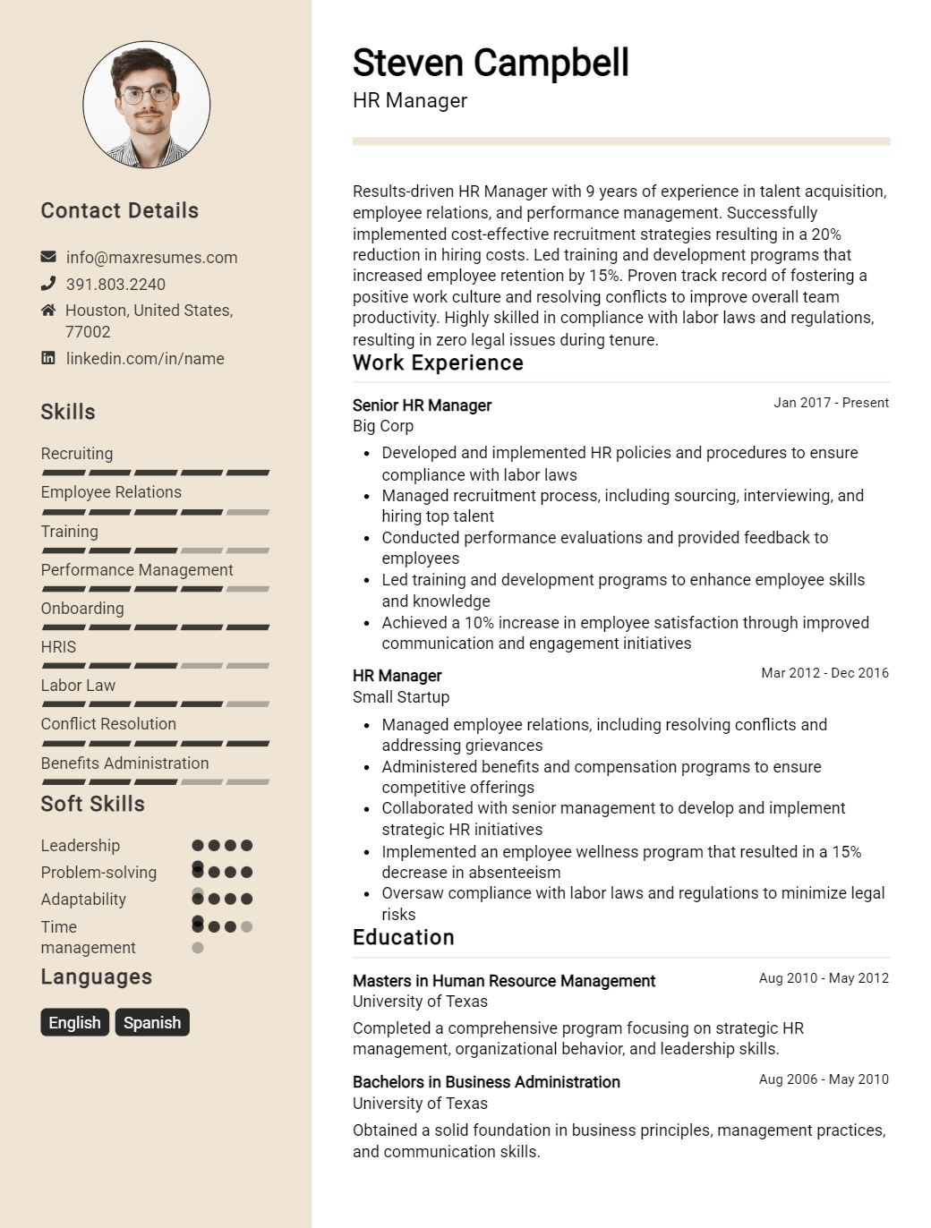 manager-resume-sample