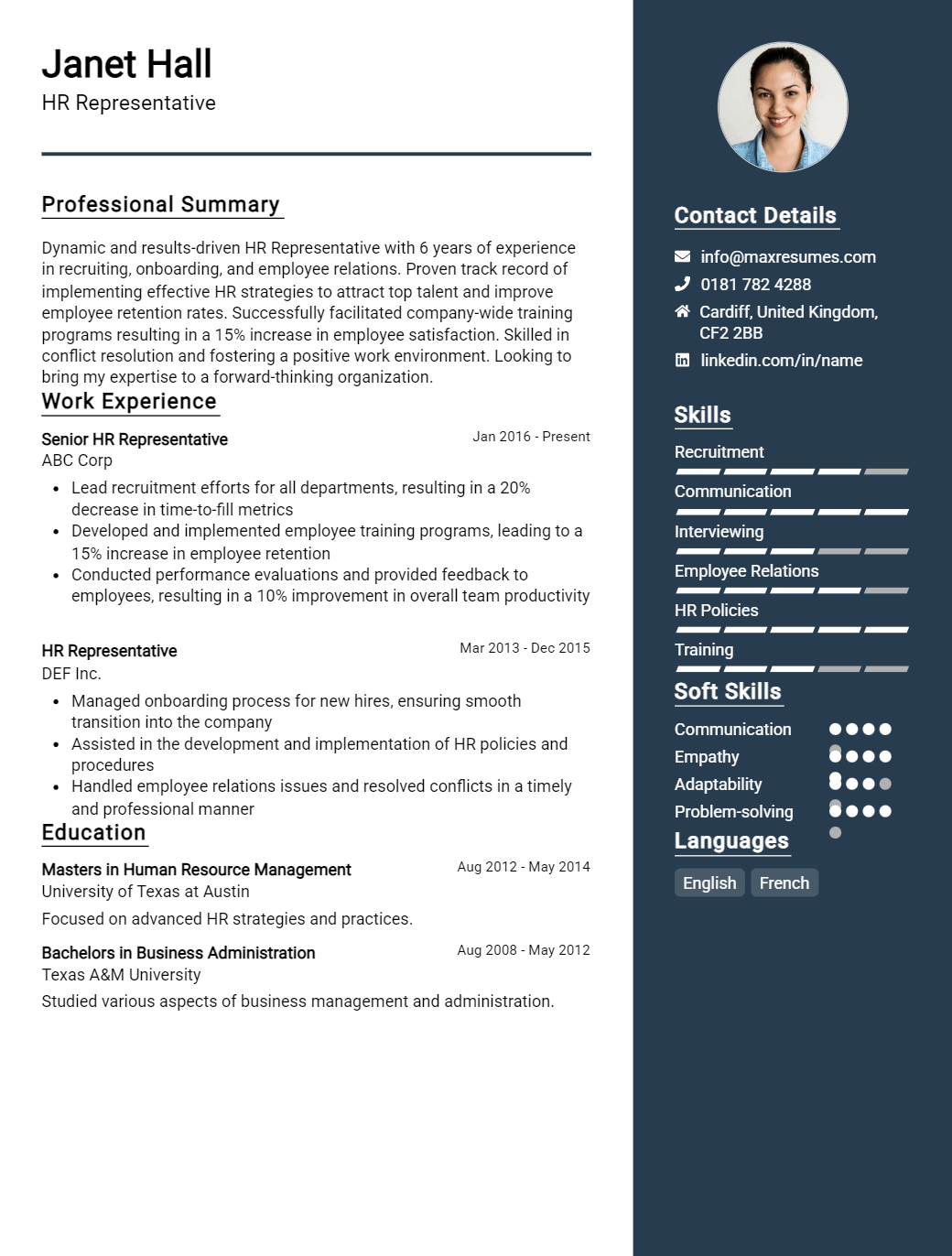 representative-resume-sample