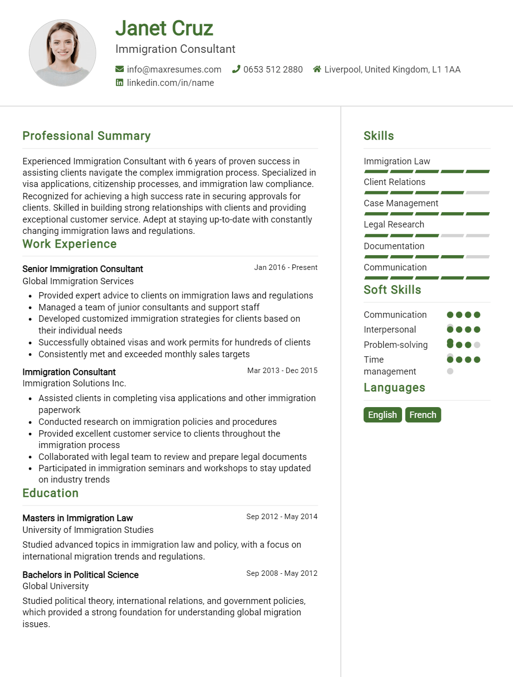 immigration-consultant-resume-sample
