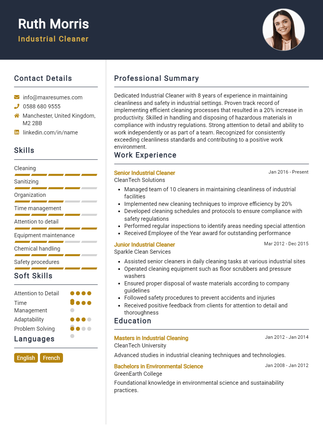 industrial-cleaner-resume-sample