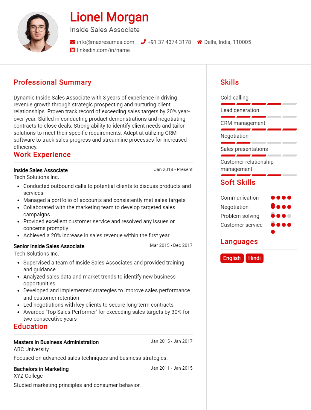 inside-sales-associate-resume-sample