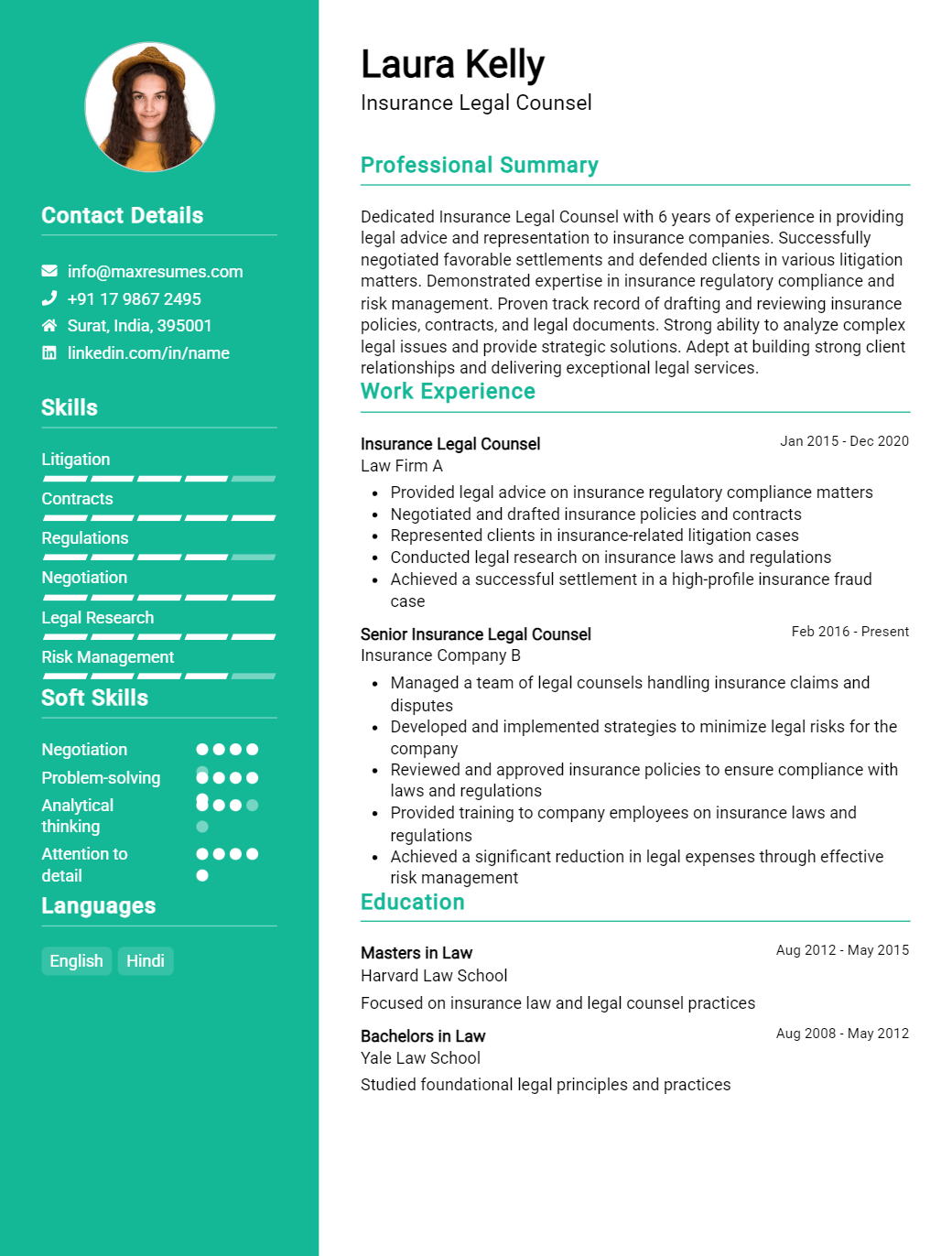legal-counsel-resume-sample