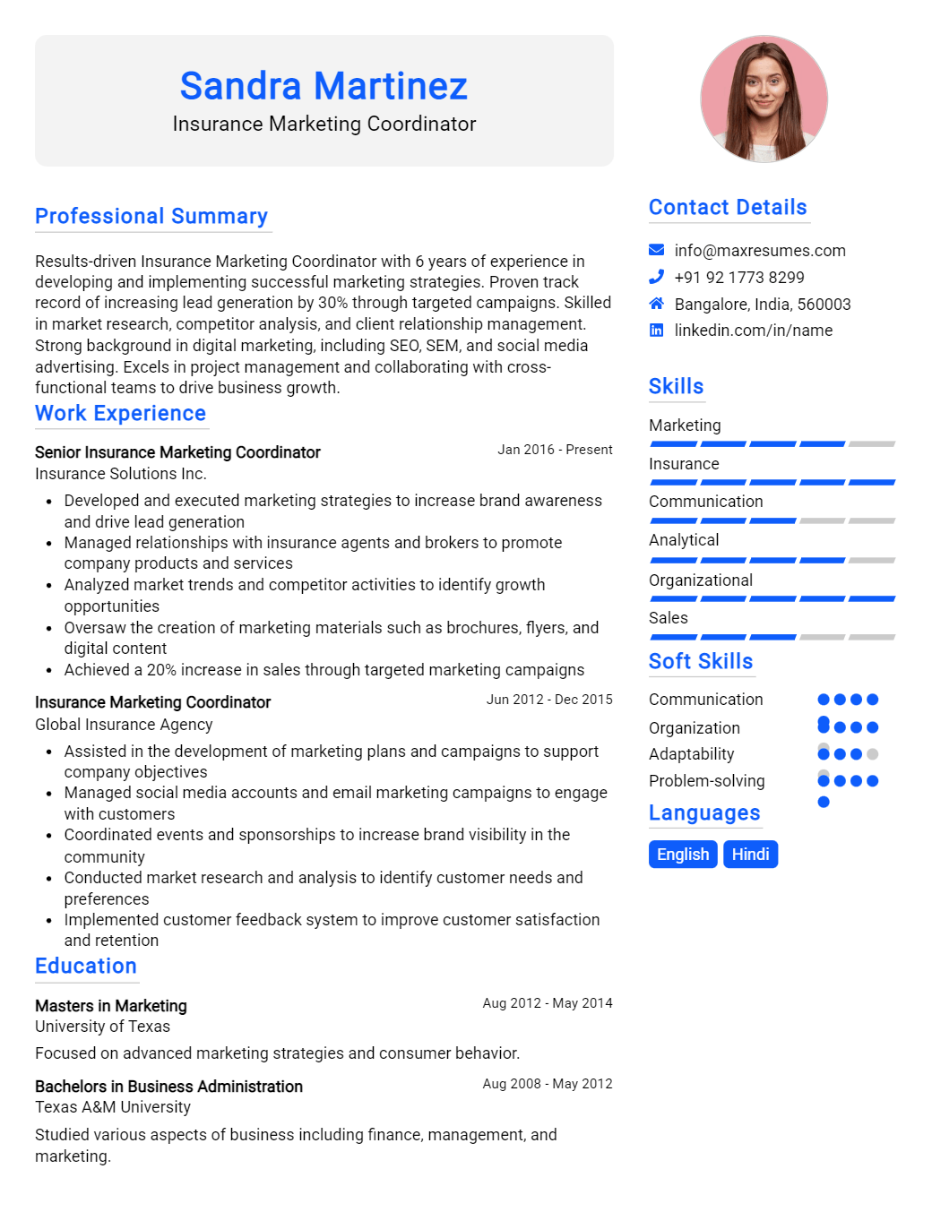 marketing-coordinator-resume-sample