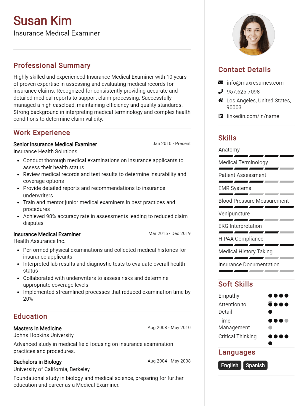 medical-examiner-resume-sample