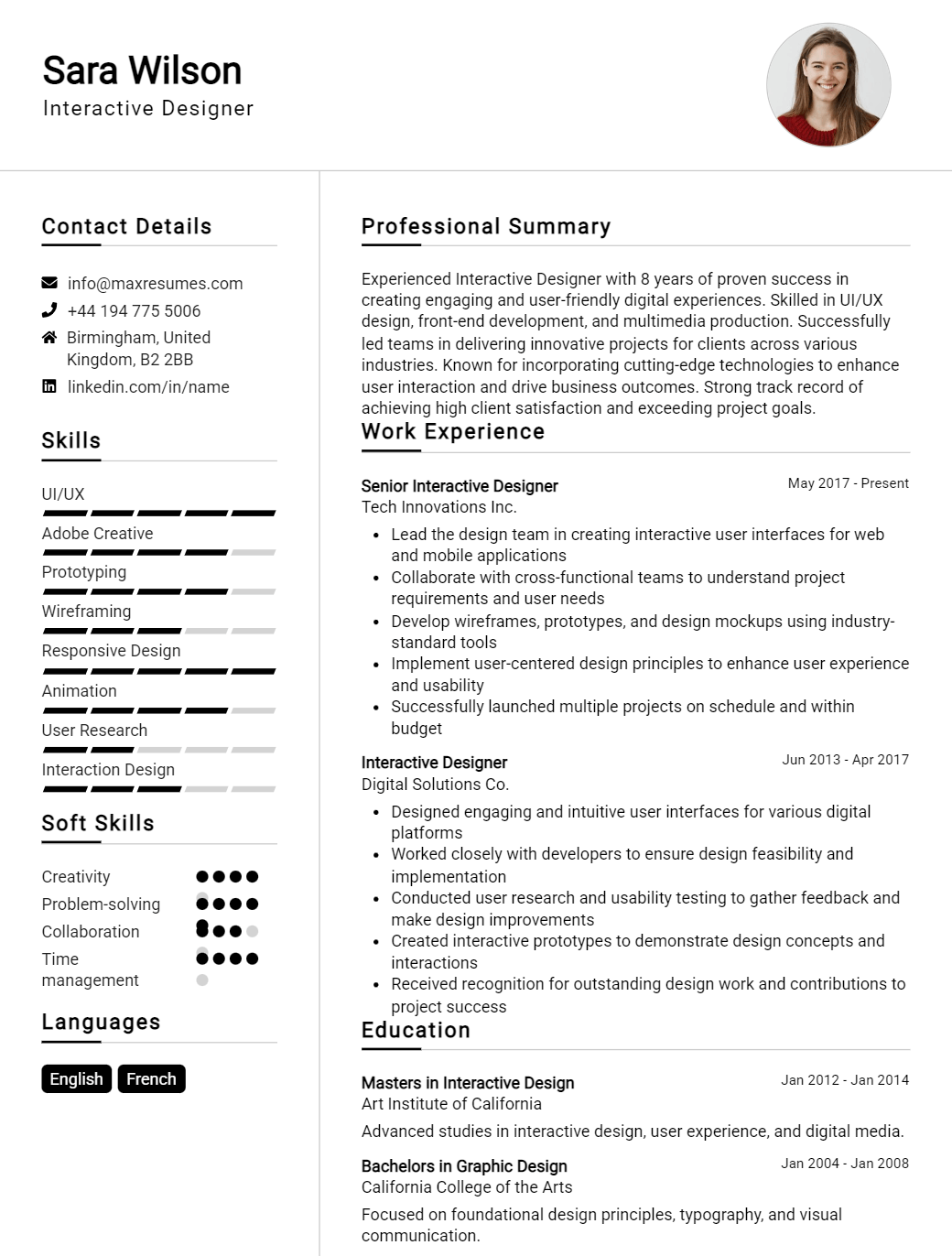 interactive-designer-resume-sample