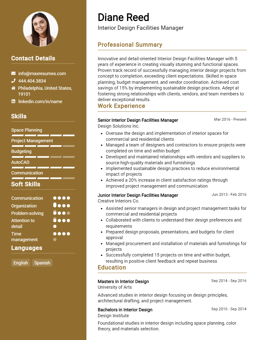 facilities-manager-resume-sample