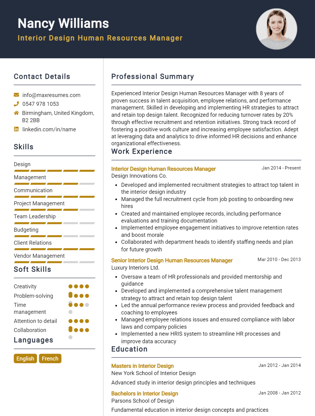 human-resources-manager-resume-sample