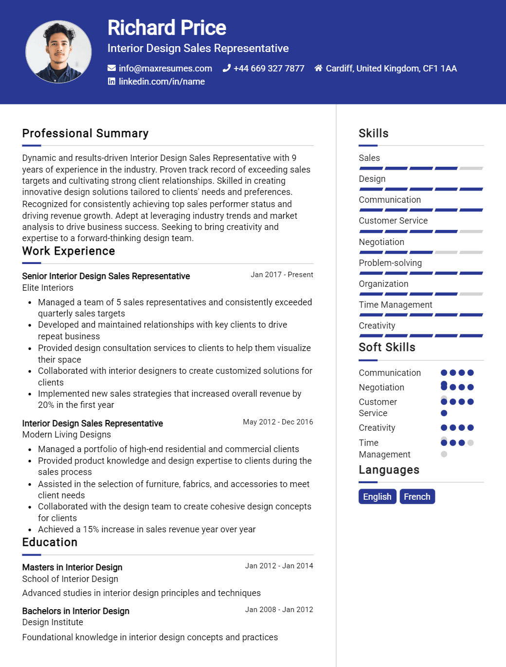 sales-representative-resume-sample