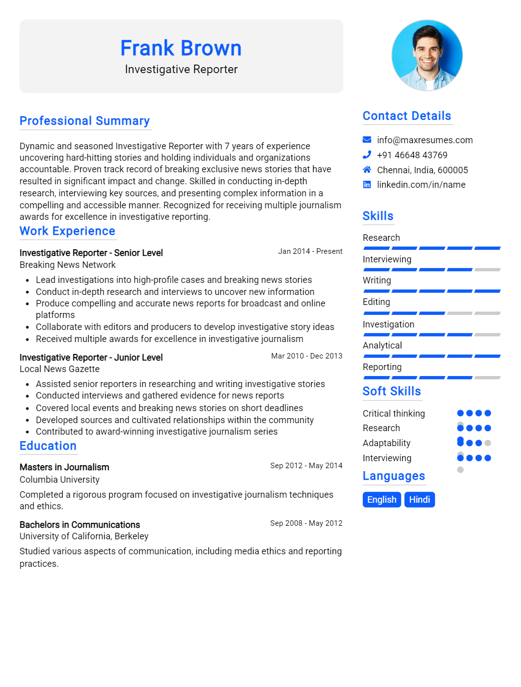 investigative-reporter-resume-sample